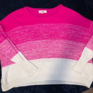 Pink knitted sweater